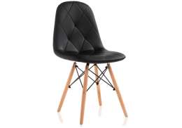 Стул деревянный Eames PC-147 черный (44x52x83)